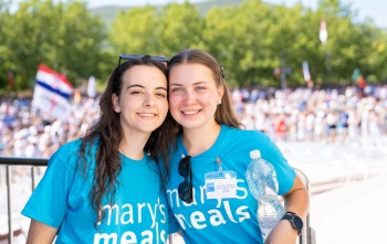 two youth volunteers