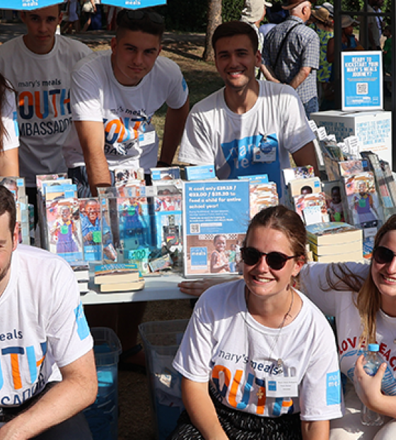 Youth ambassadors of Mary's Meals