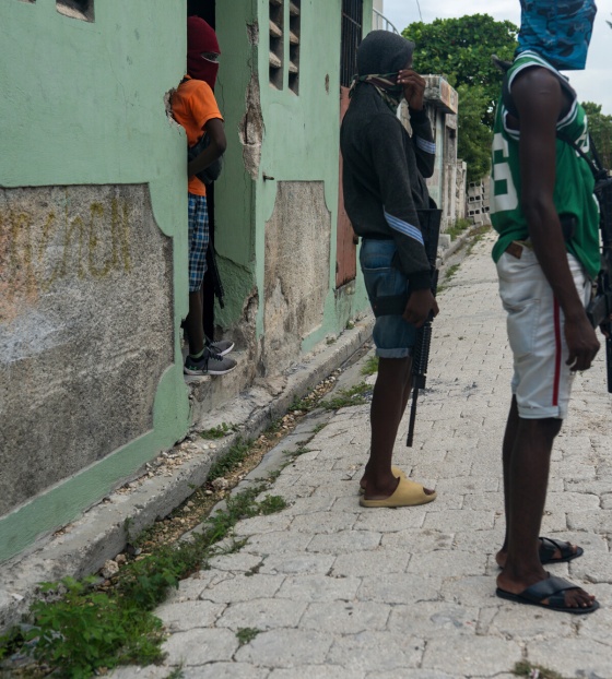 Image of armed gangs in Haiti