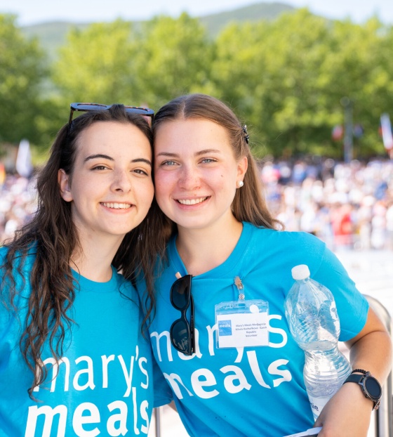 two youth volunteers