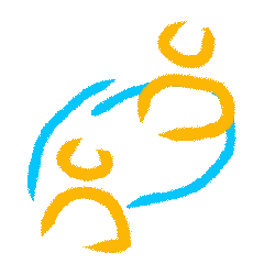 Animated icon representing connection. 