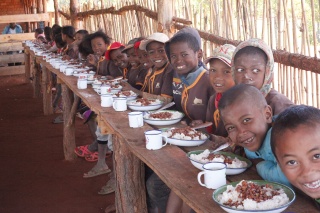 Children in school in Madagascar