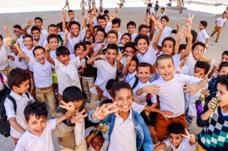 Children in school in Yemen