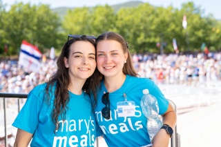 two youth volunteers